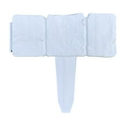 Foldable Plastic Lawn Edging in Stone Look 1 m Flower Bed Edging Mowing Edge Edging Edges Plastic for Garden Palisade 25 cm x 23 cm (L x H) - 4 Pieces/1 m